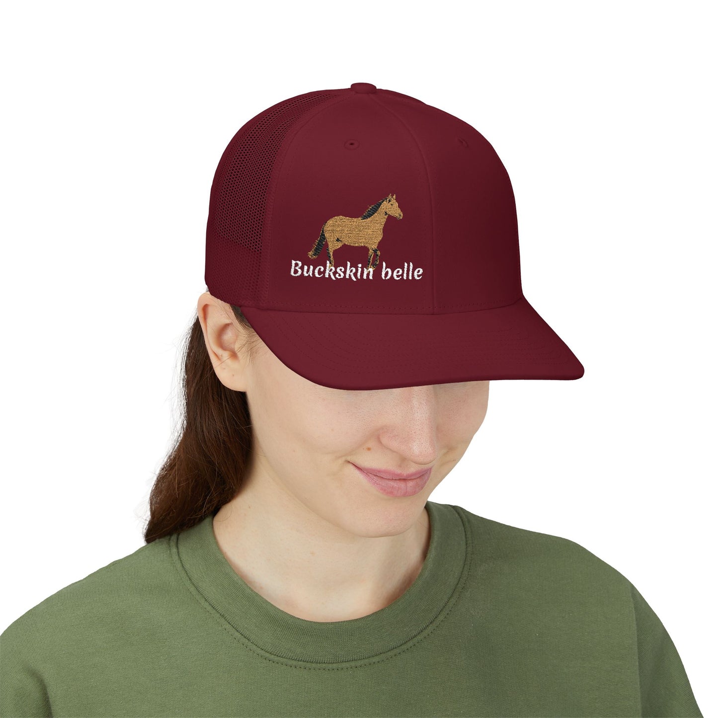 Buckskin Belle and horse Hat