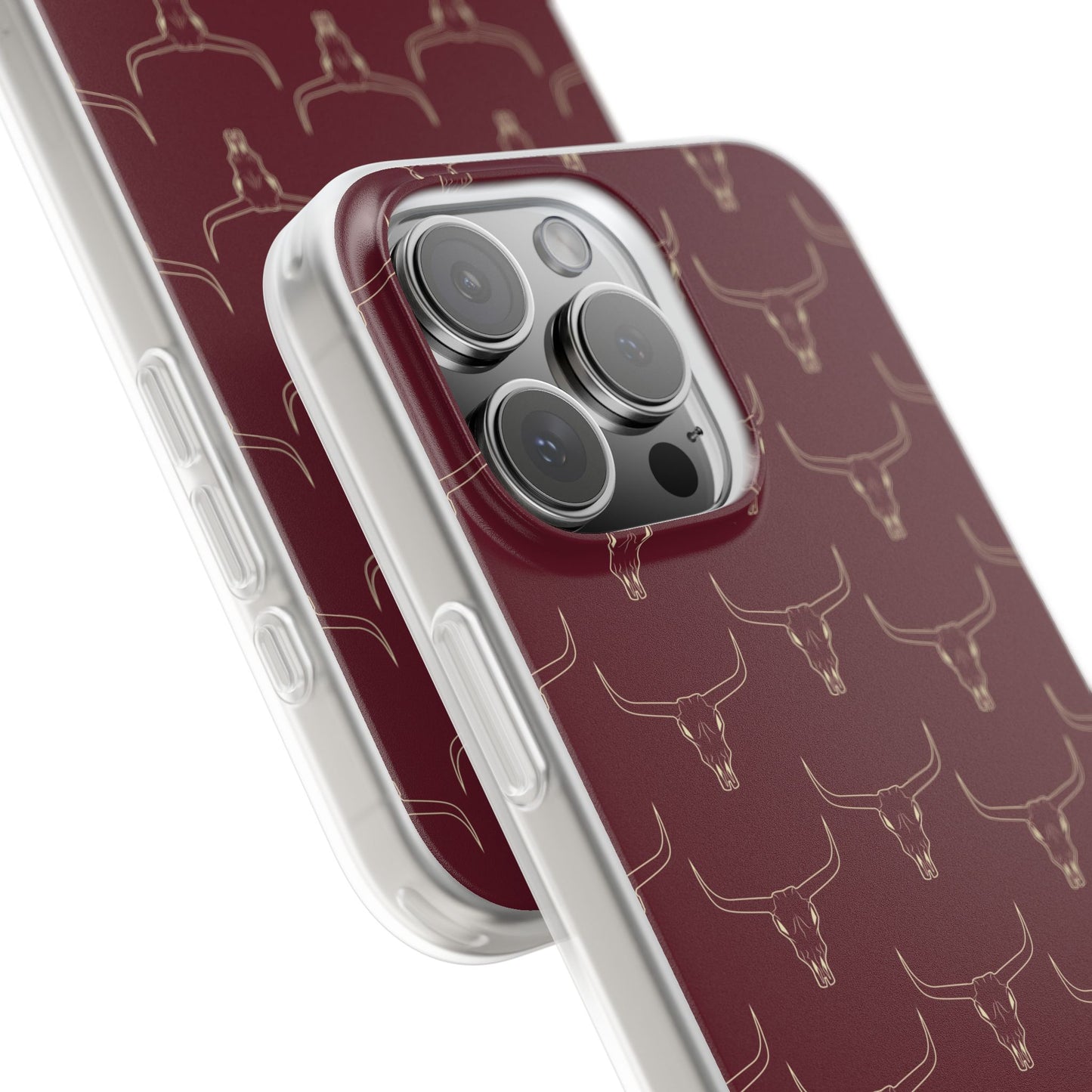 Maroon Longhorn Flexi Phone Cases