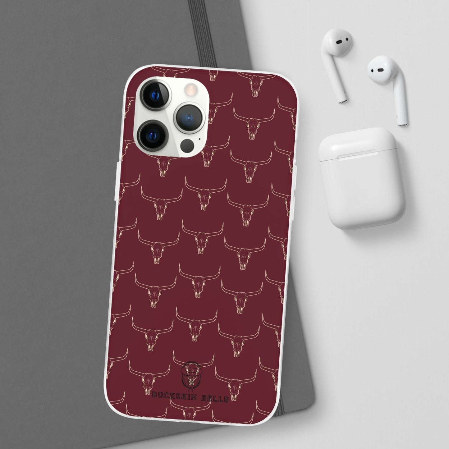 Maroon Longhorn Flexi Phone Cases