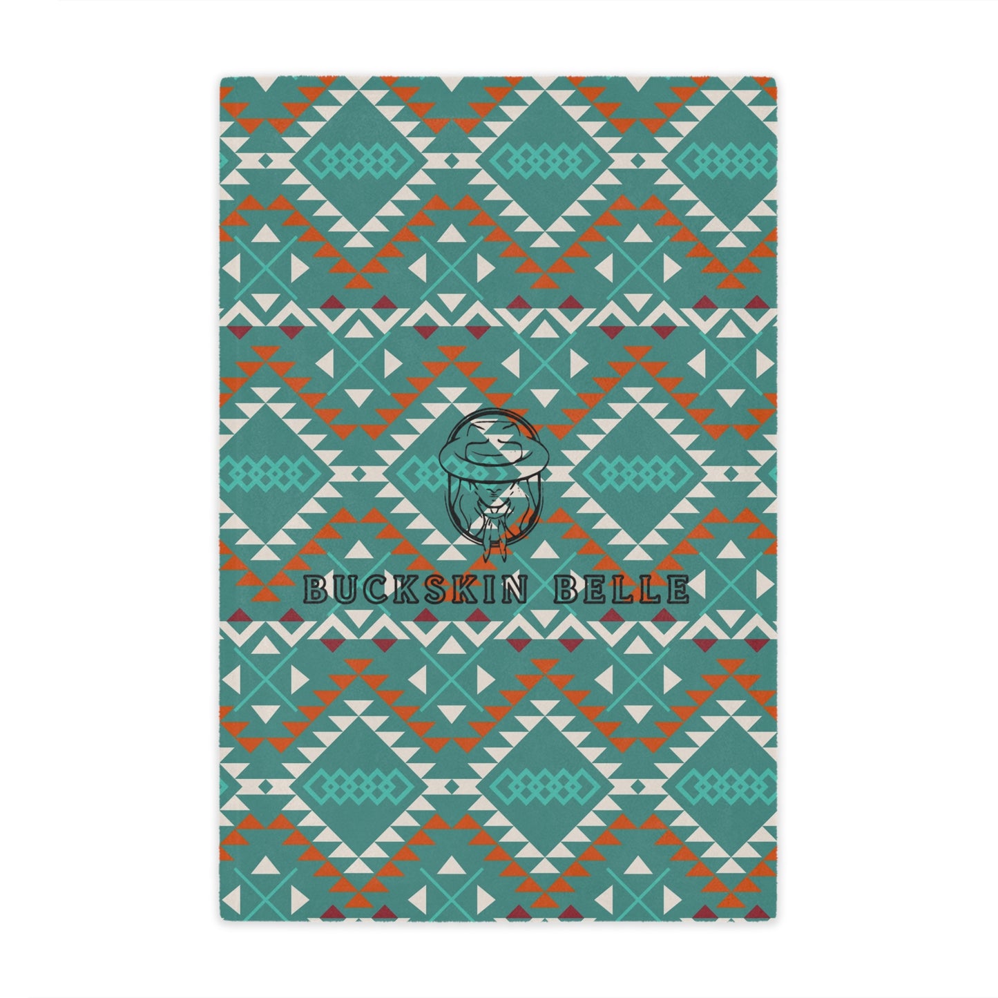 Logo Teal Aztec Minky Blanket