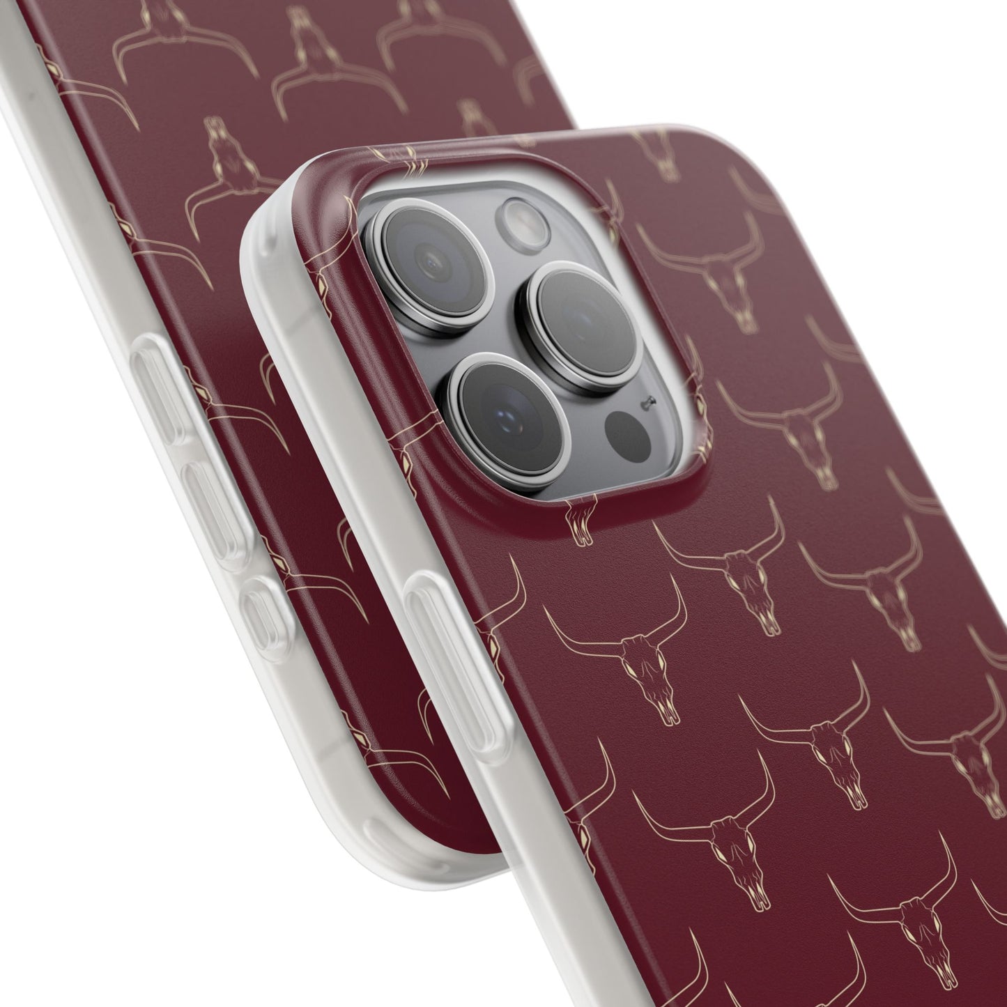 Maroon Longhorn Flexi Phone Cases