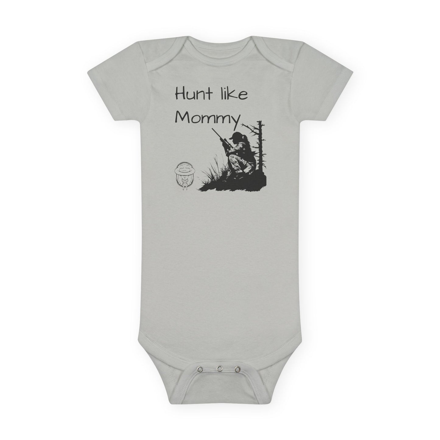 Hunt like mommy baby girl onsie