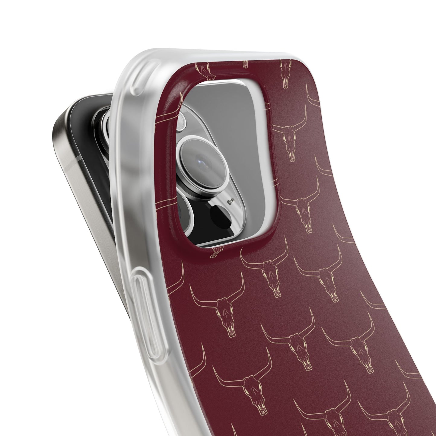 Maroon Longhorn Flexi Phone Cases