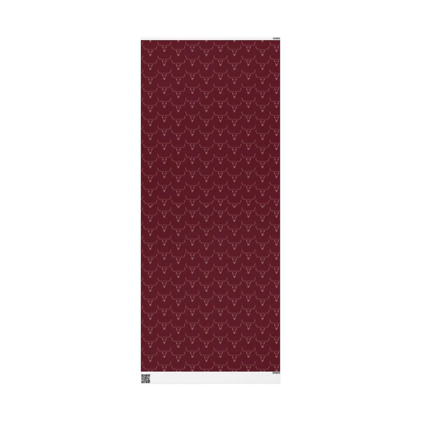 Maroon Longhorn Wrapping Paper