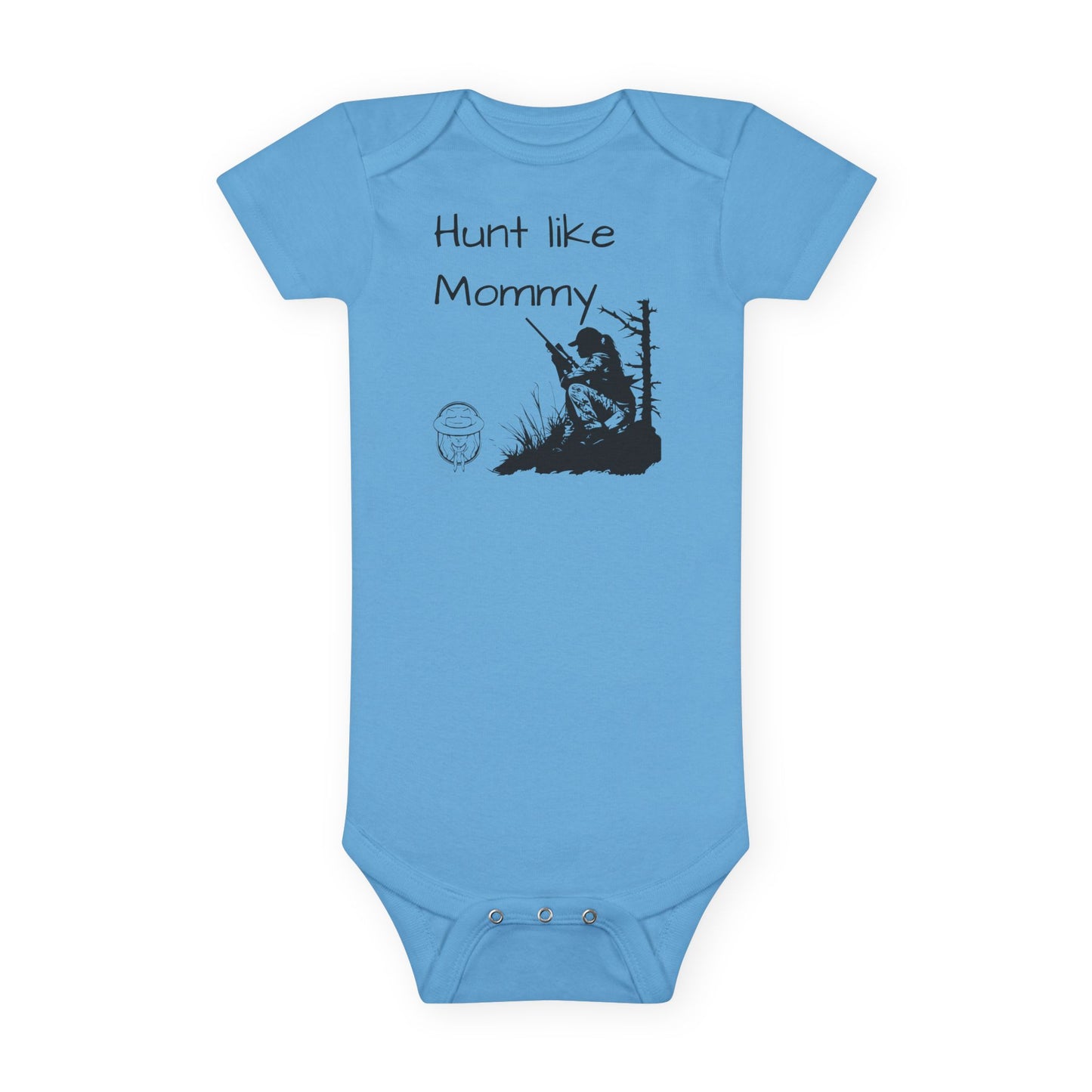 Hunt like mommy baby girl onsie