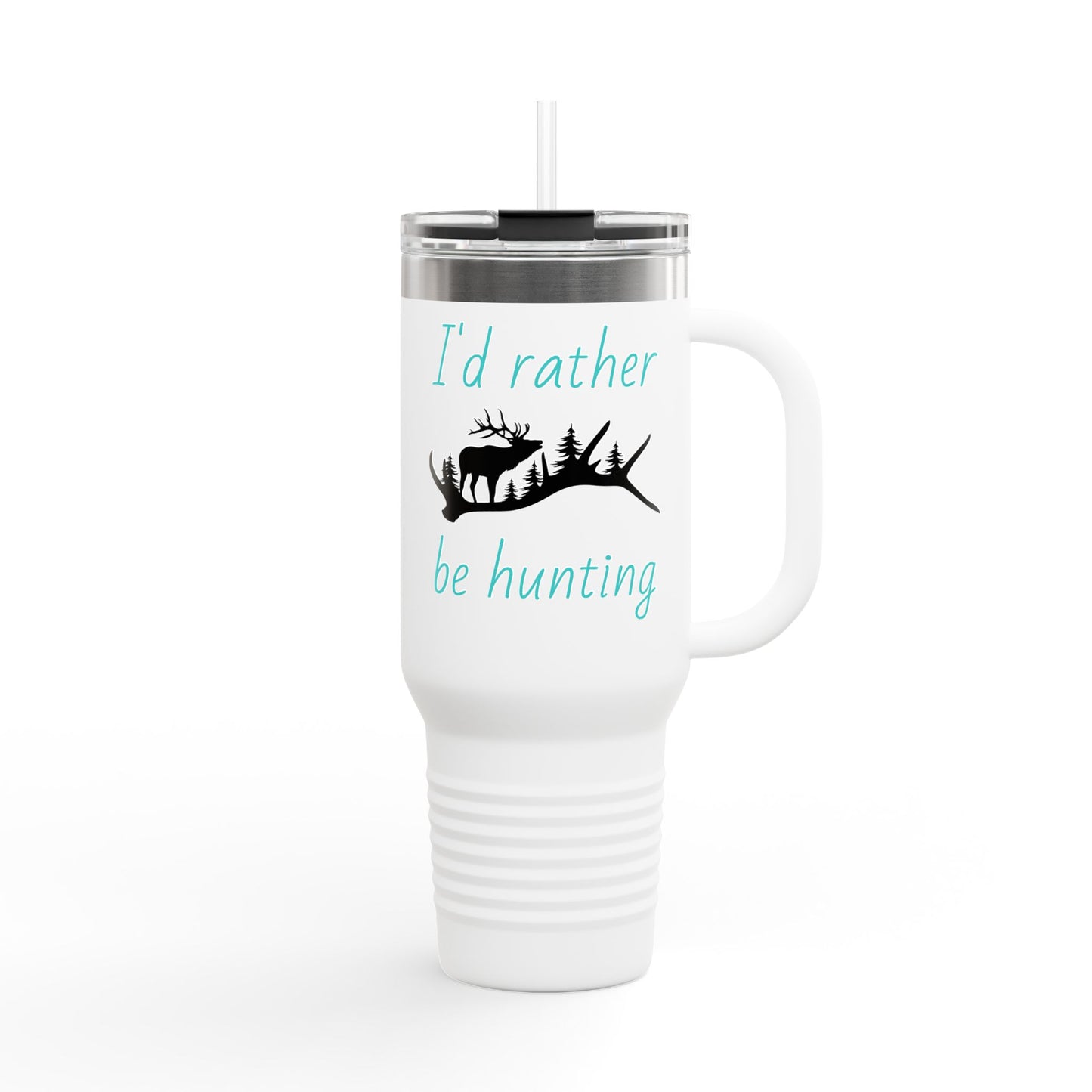 Id rather be hunting tumbler 40oz