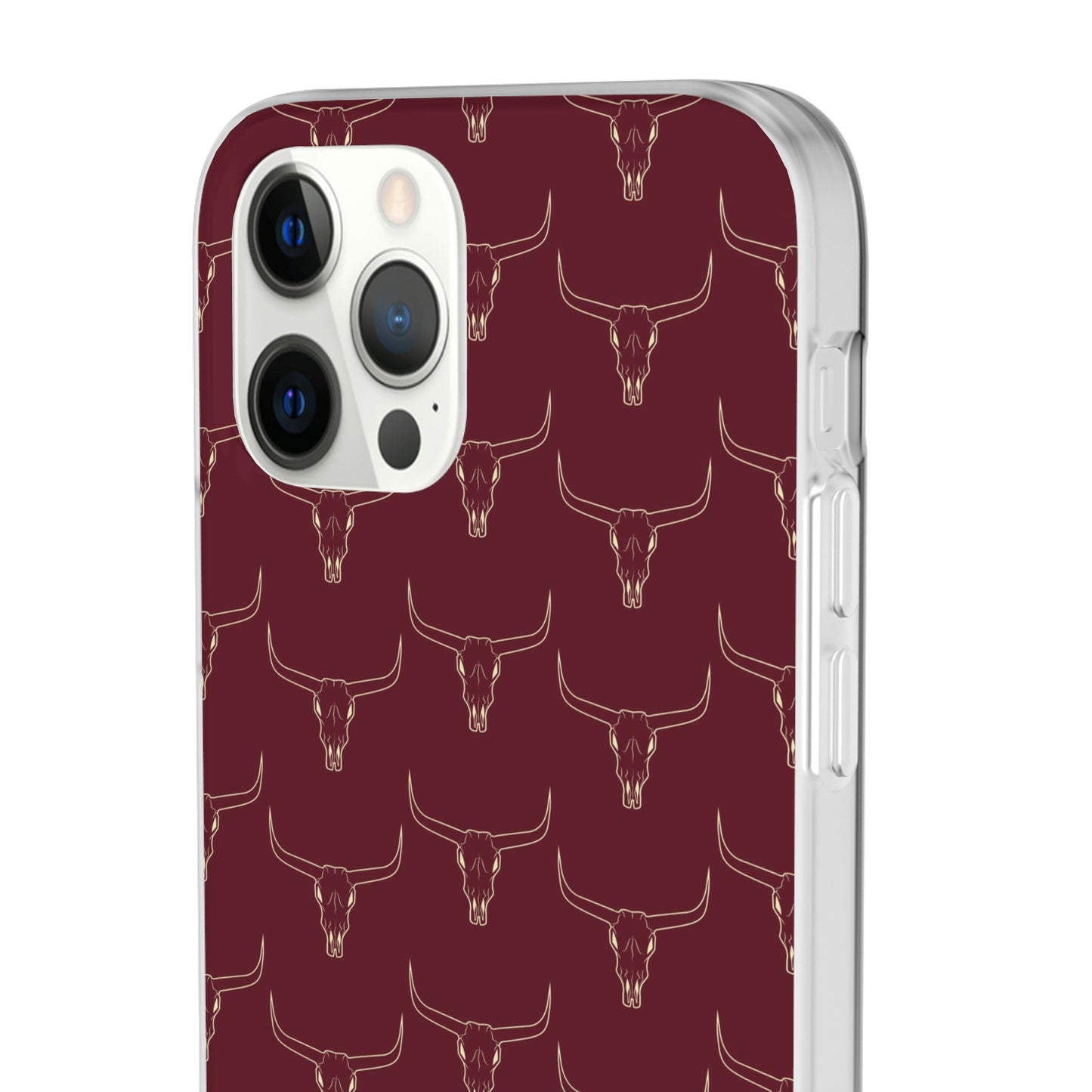 Maroon Longhorn Flexi Phone Cases