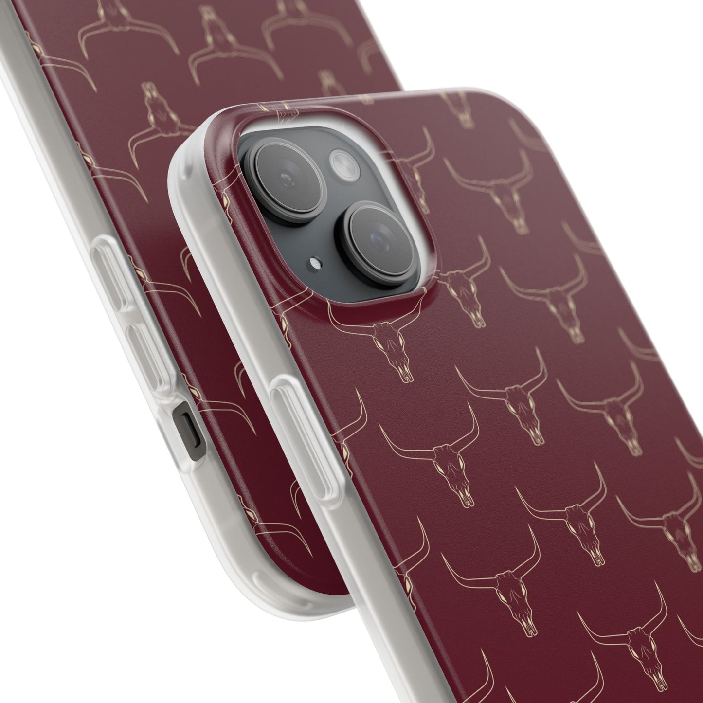 Maroon Longhorn Flexi Phone Cases