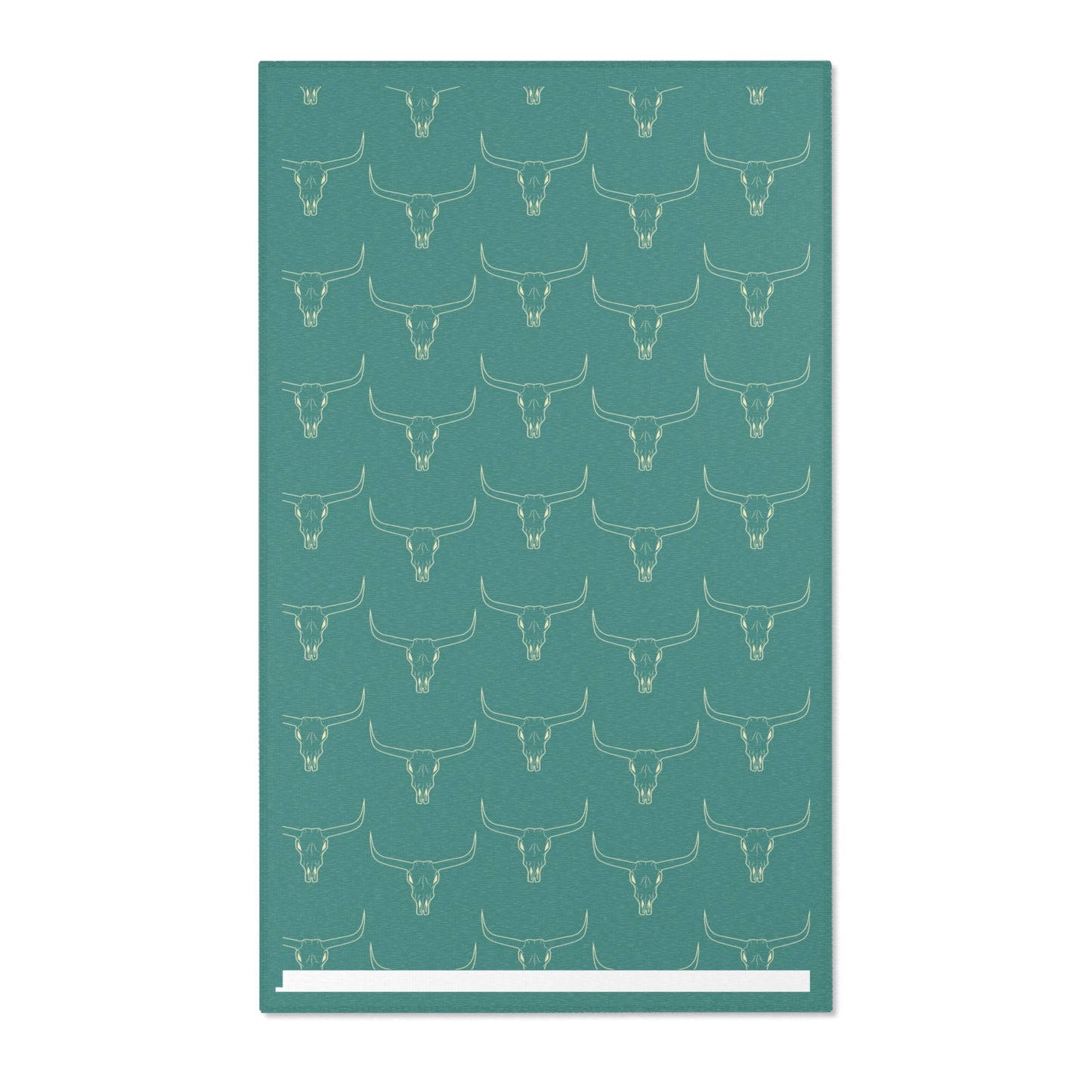 Teal Longhorn Area Rug