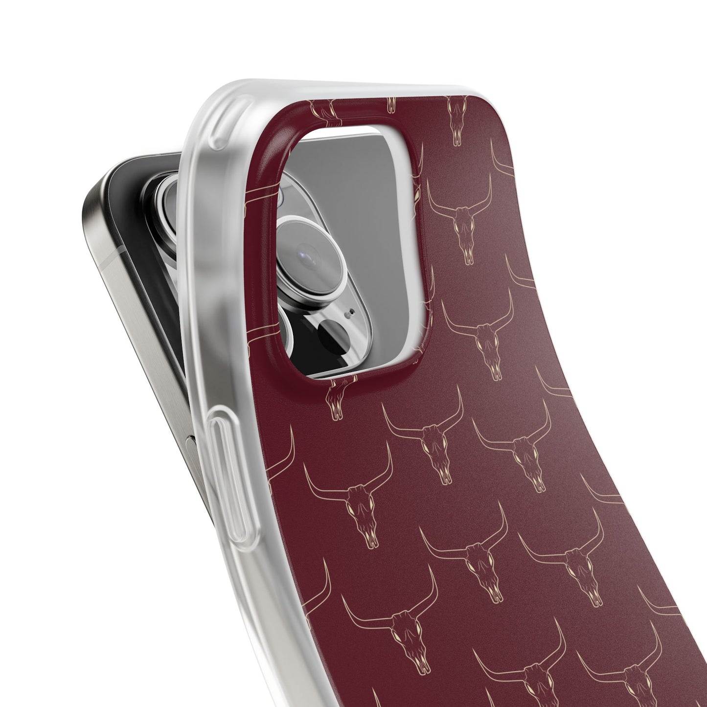 Maroon Longhorn Flexi Phone Cases