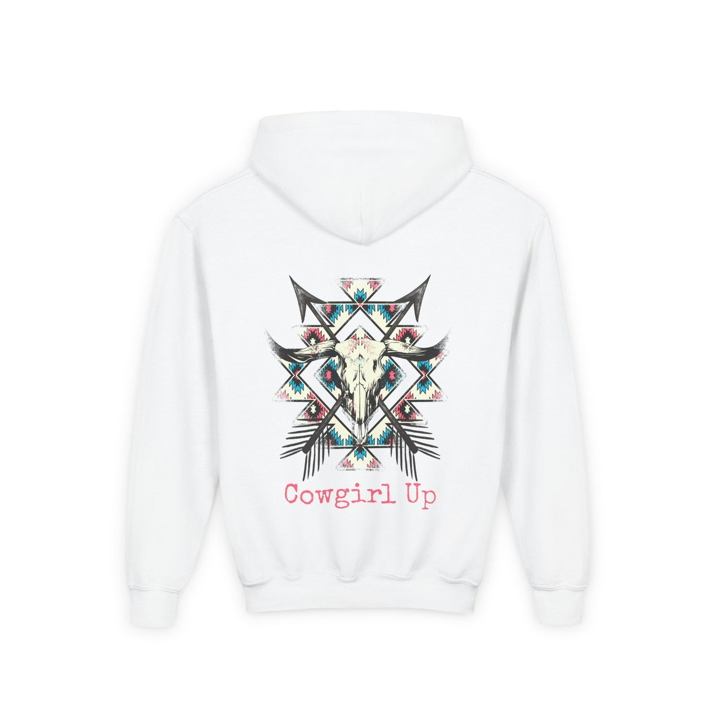 Girls Aztec Cowgirl Up Hoodie
