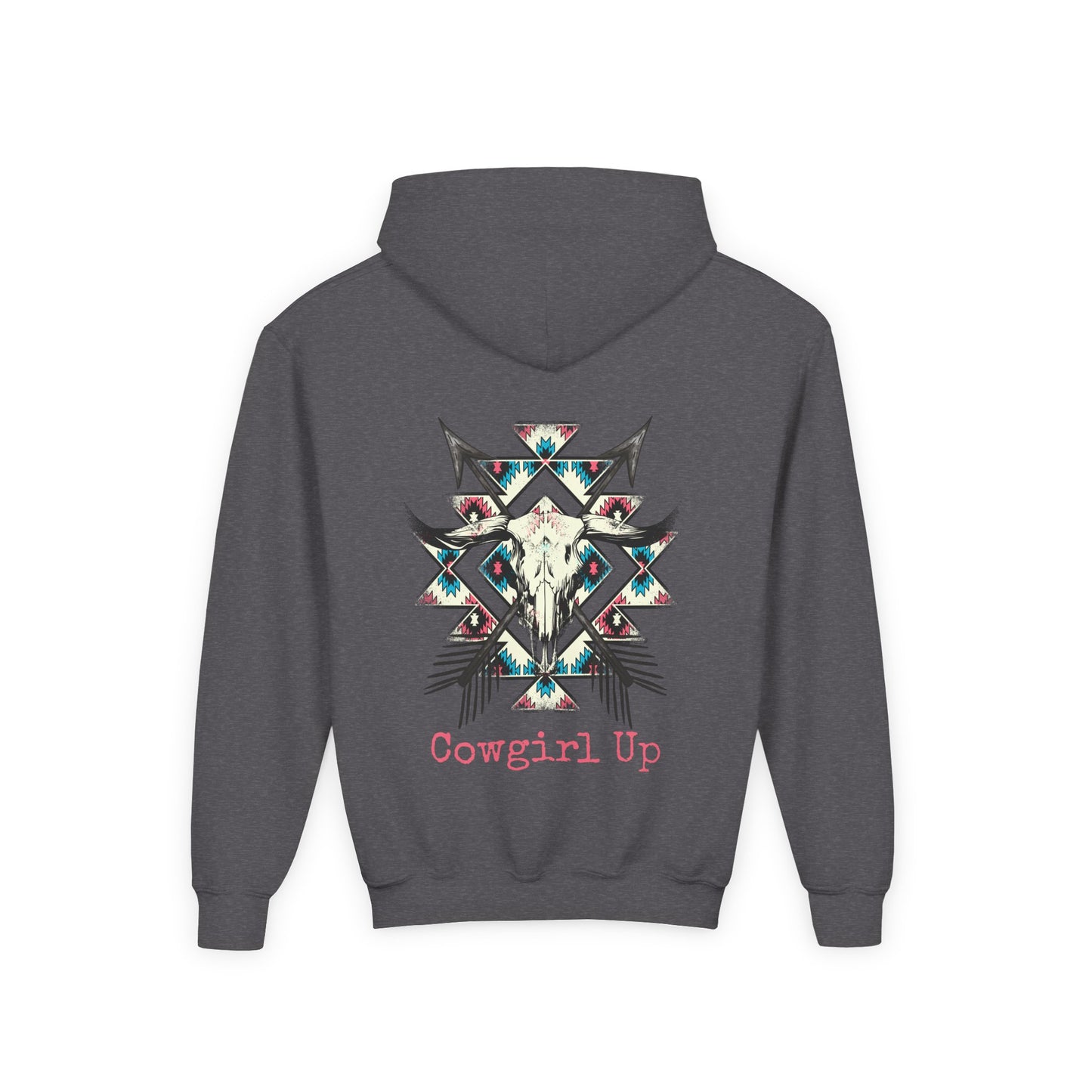 Girls Aztec Cowgirl Up Hoodie
