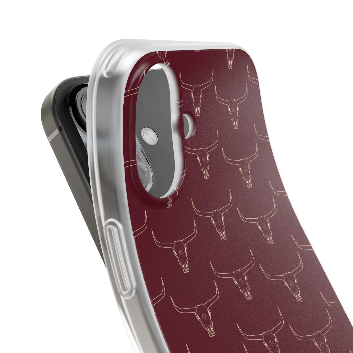 Maroon Longhorn Flexi Phone Cases