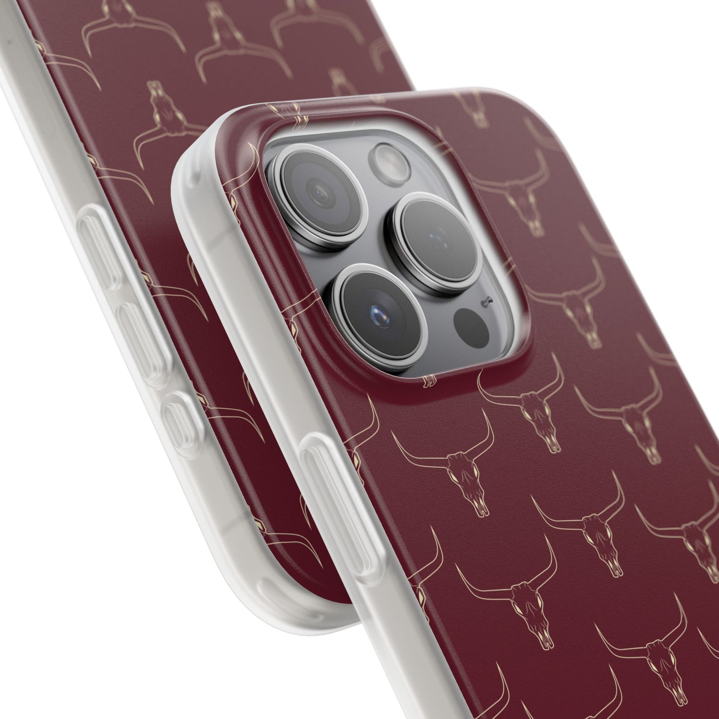 Maroon Longhorn Flexi Phone Cases