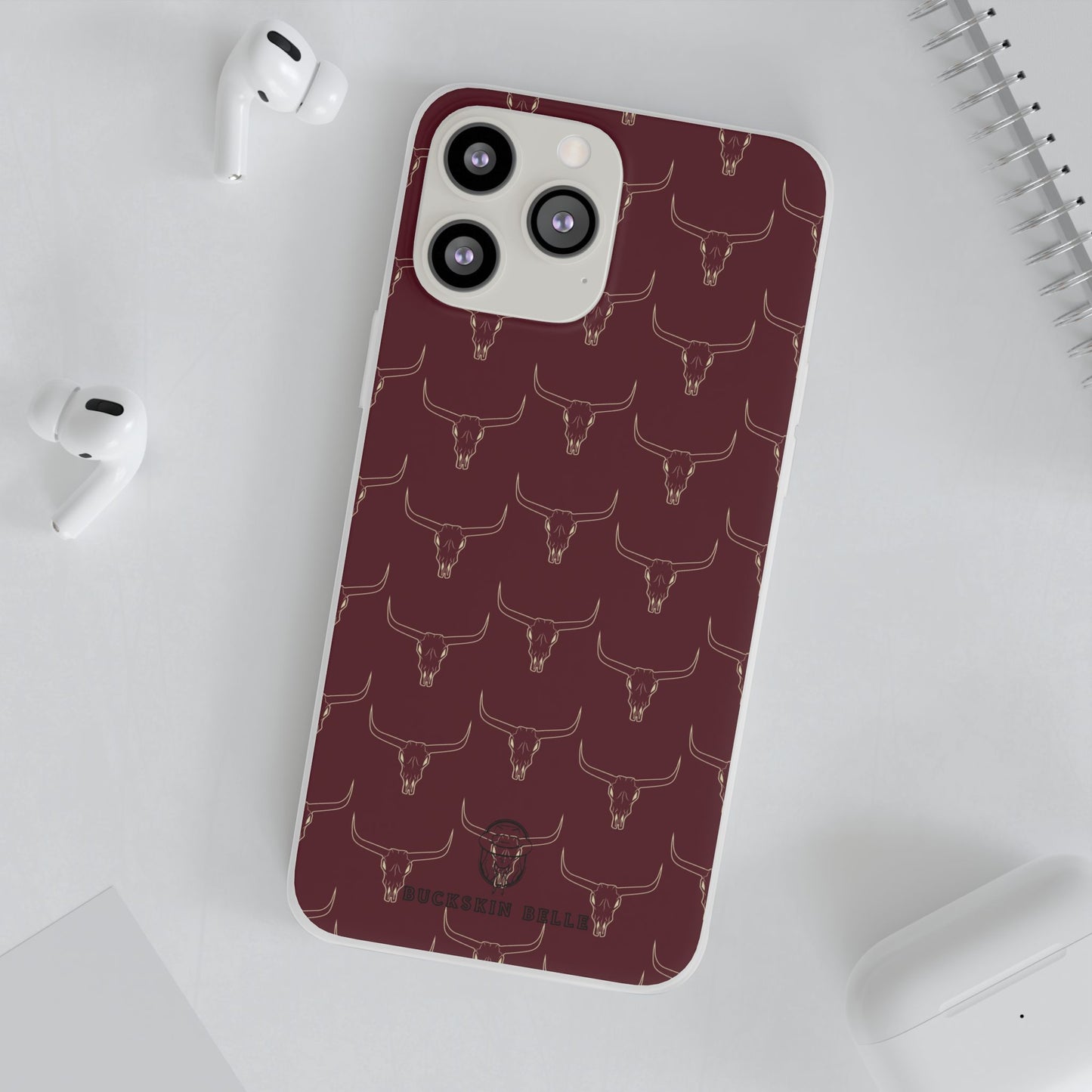 Maroon Longhorn Flexi Phone Cases