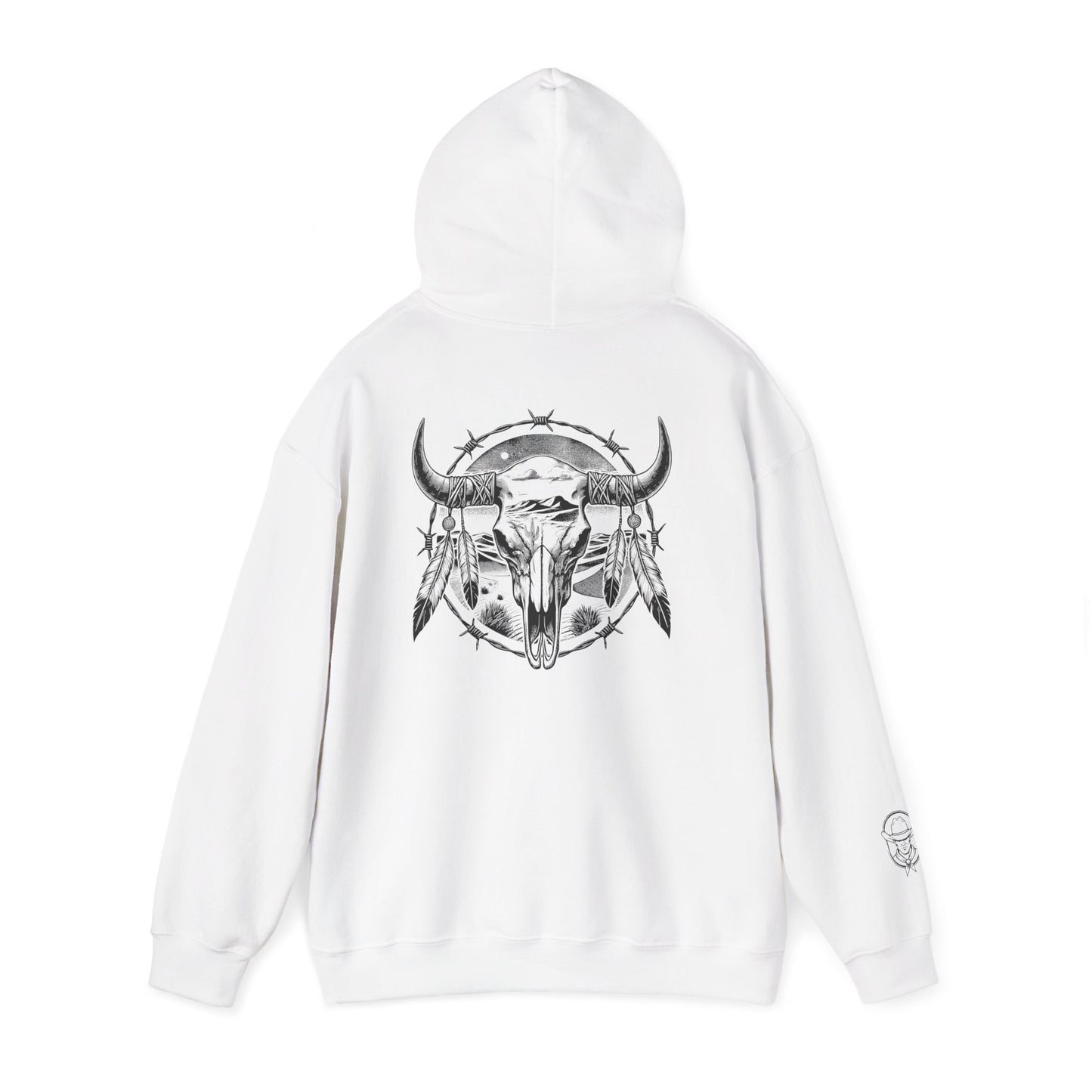 Buckskin Cowboy Skull Hoodie