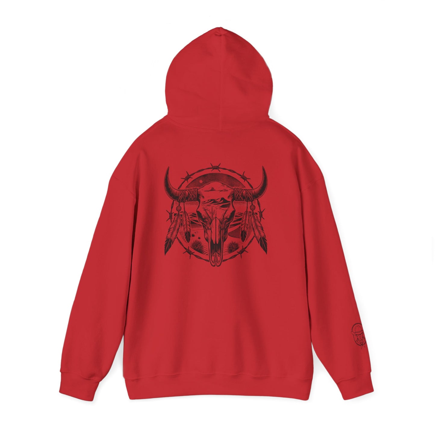 Buckskin Cowboy Skull Hoodie