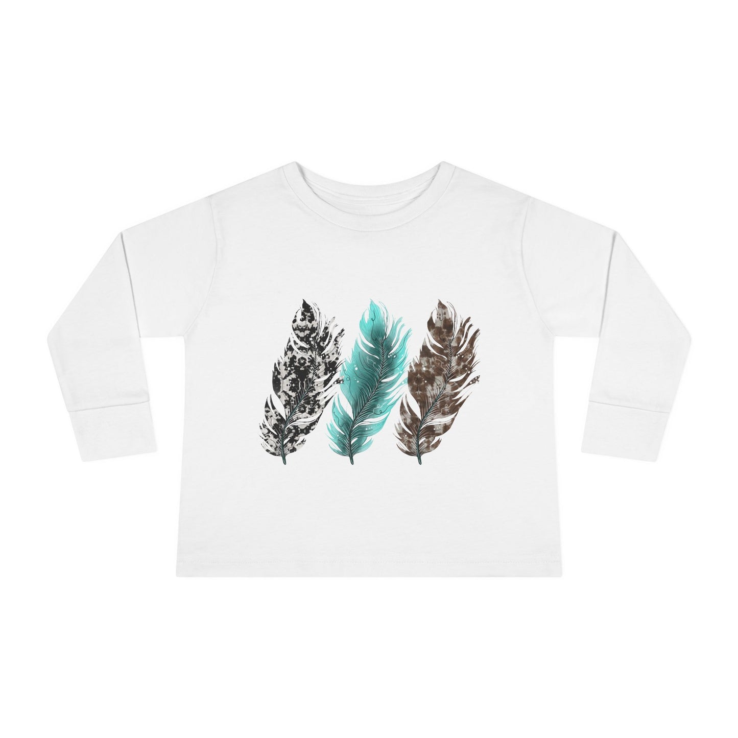 3 feather Toddler Long Sleeve Tee