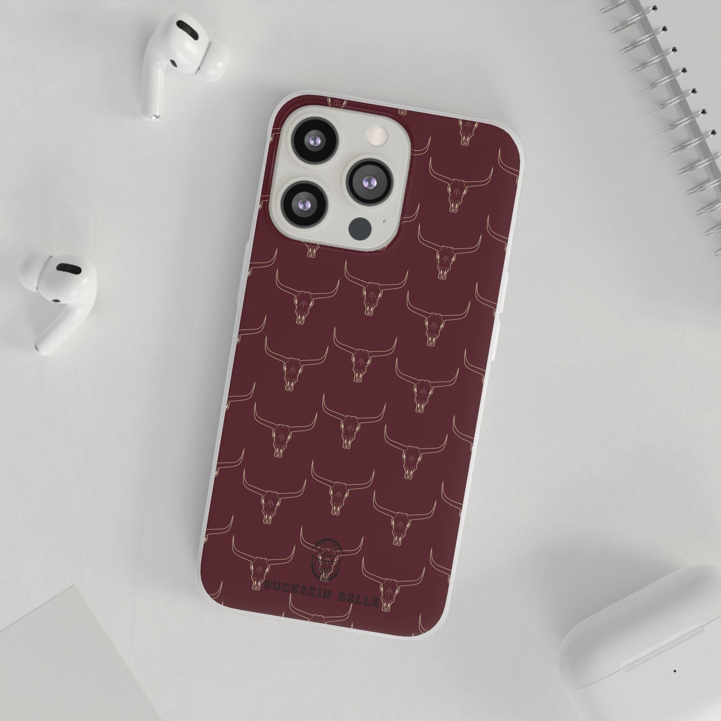 Maroon Longhorn Flexi Phone Cases