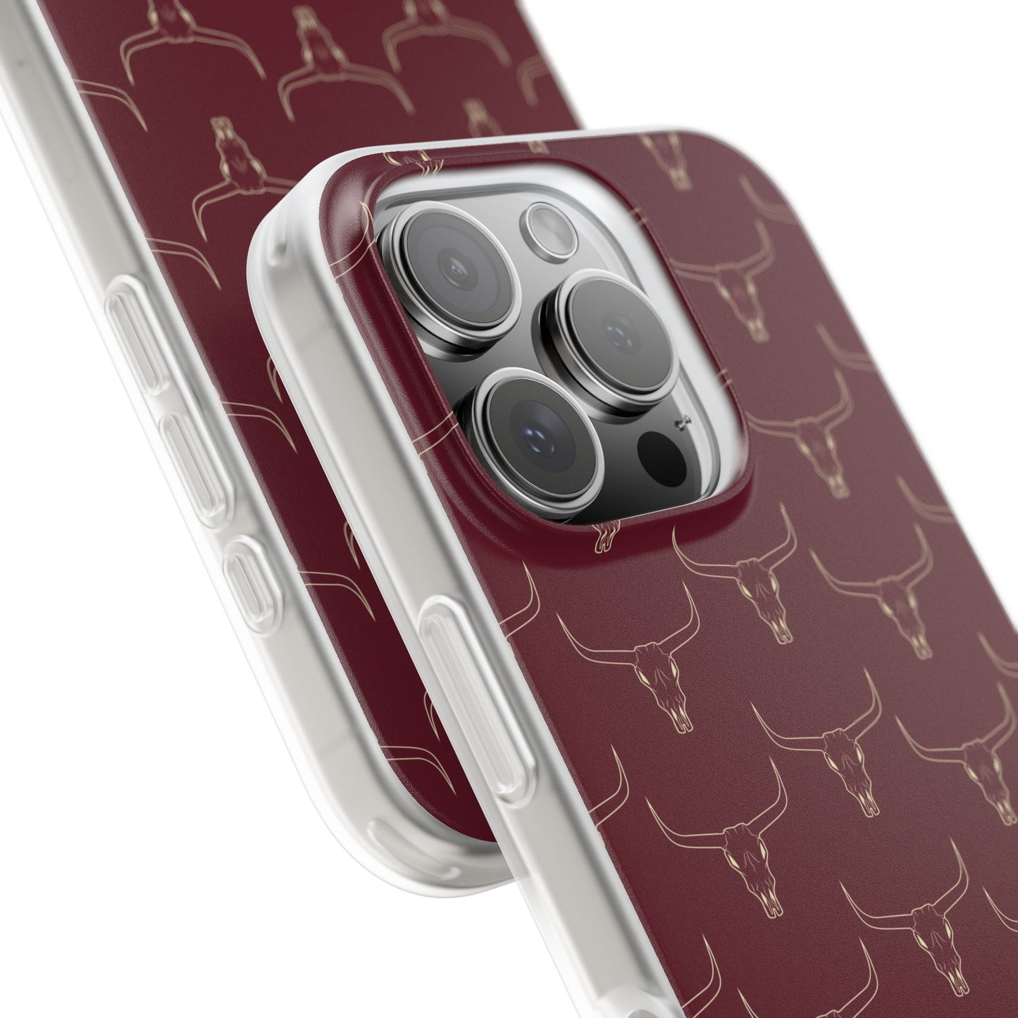 Maroon Longhorn Flexi Phone Cases
