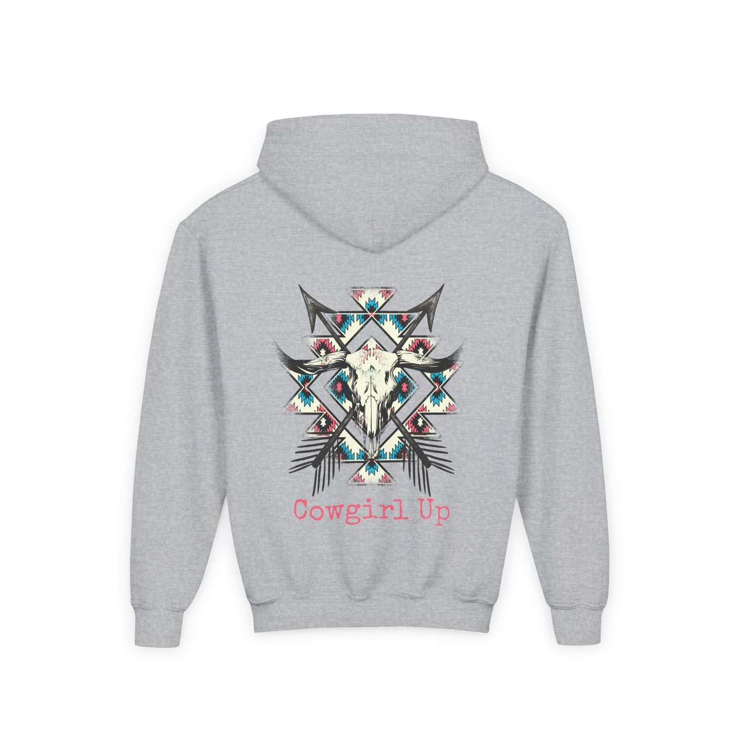 Girls Aztec Cowgirl Up Hoodie
