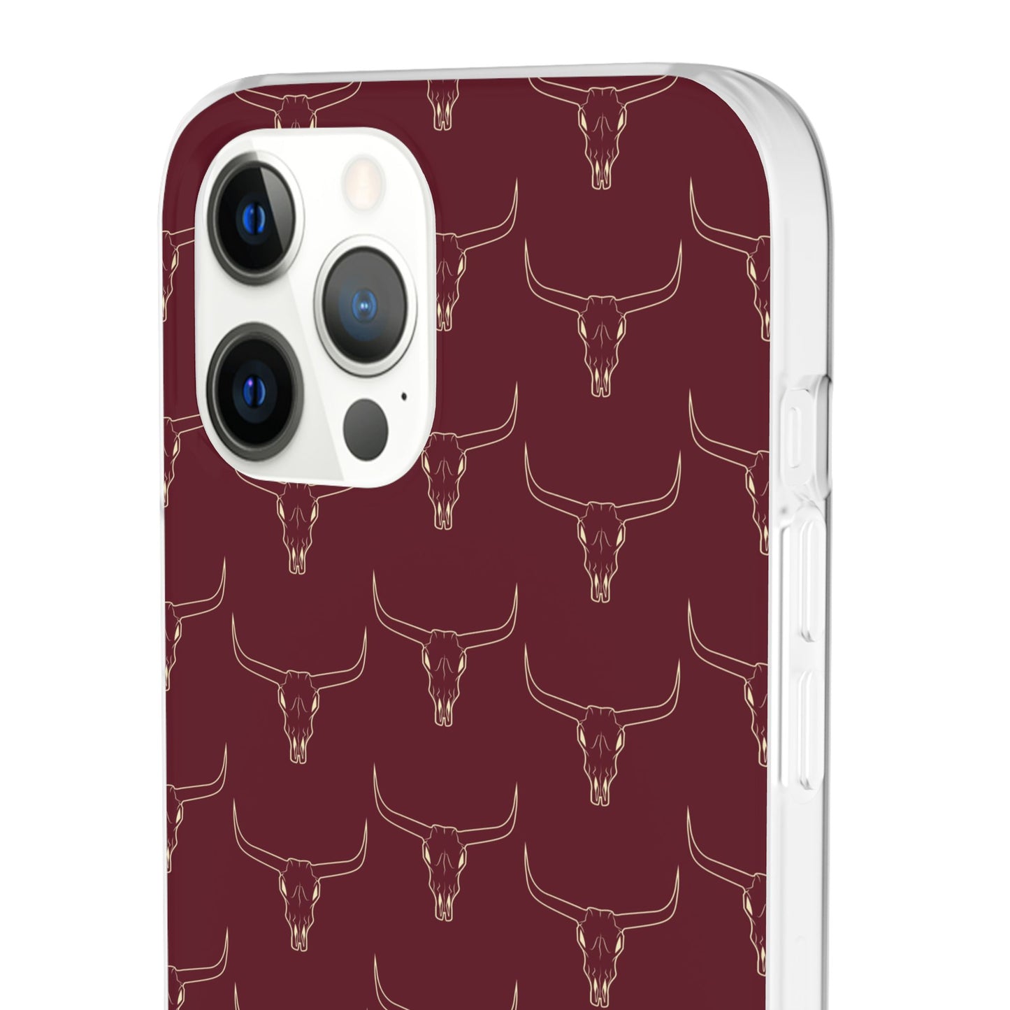 Maroon Longhorn Flexi Phone Cases