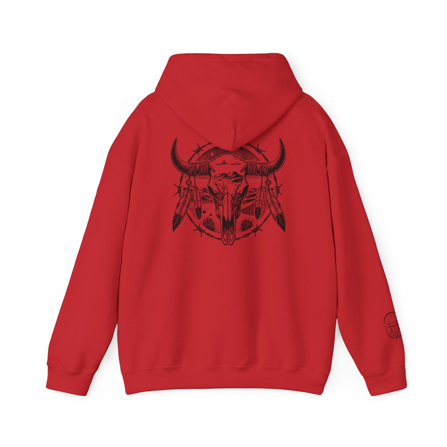Buckskin Cowboy Skull Hoodie